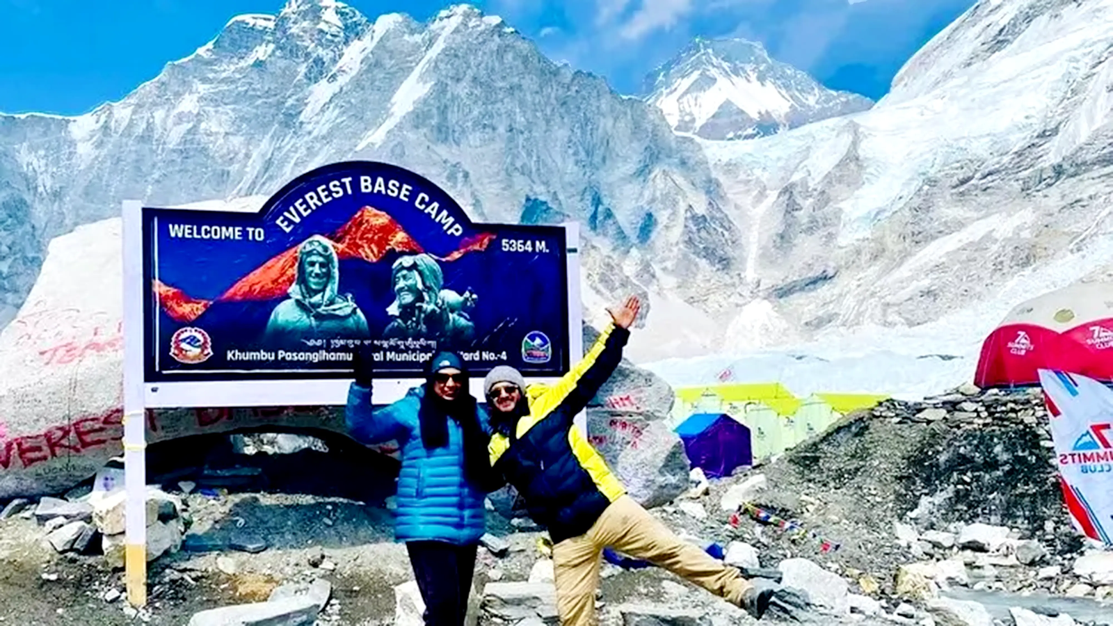 A Nepali Adventure Couple Explores Everest Base Camp (5,364m)