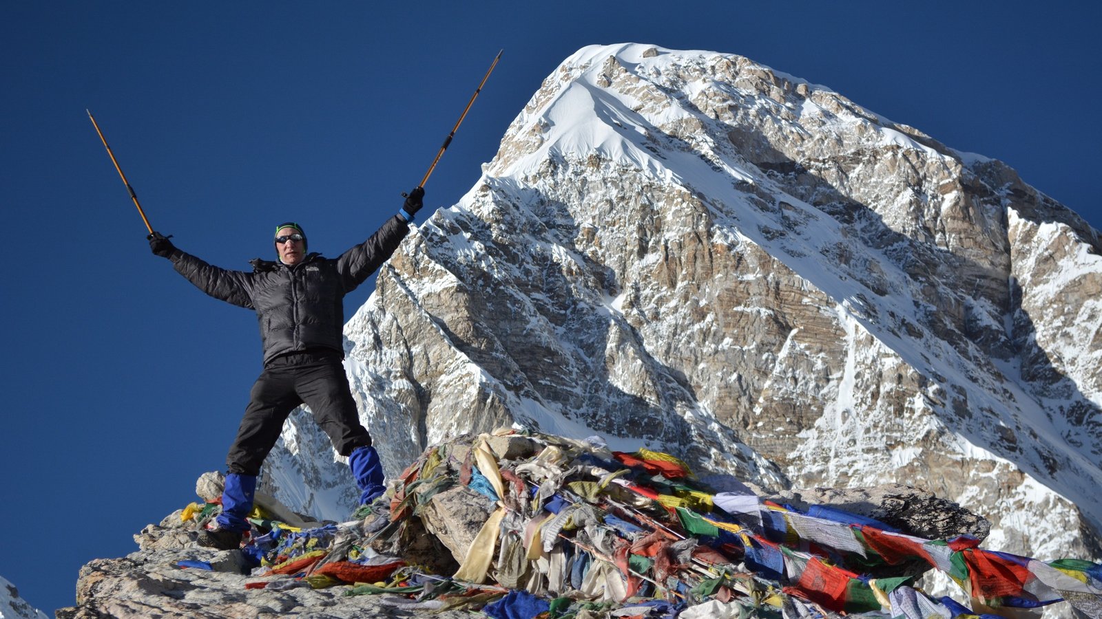 Mount Pumori seen from Kala Patthar viewpoint in the Everest region