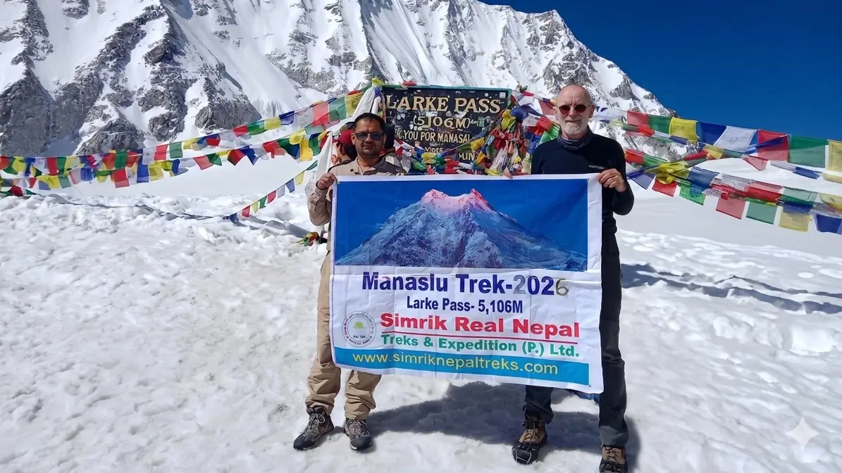 Larke Pass (5106m) on the Manaslu Circuit Trek
