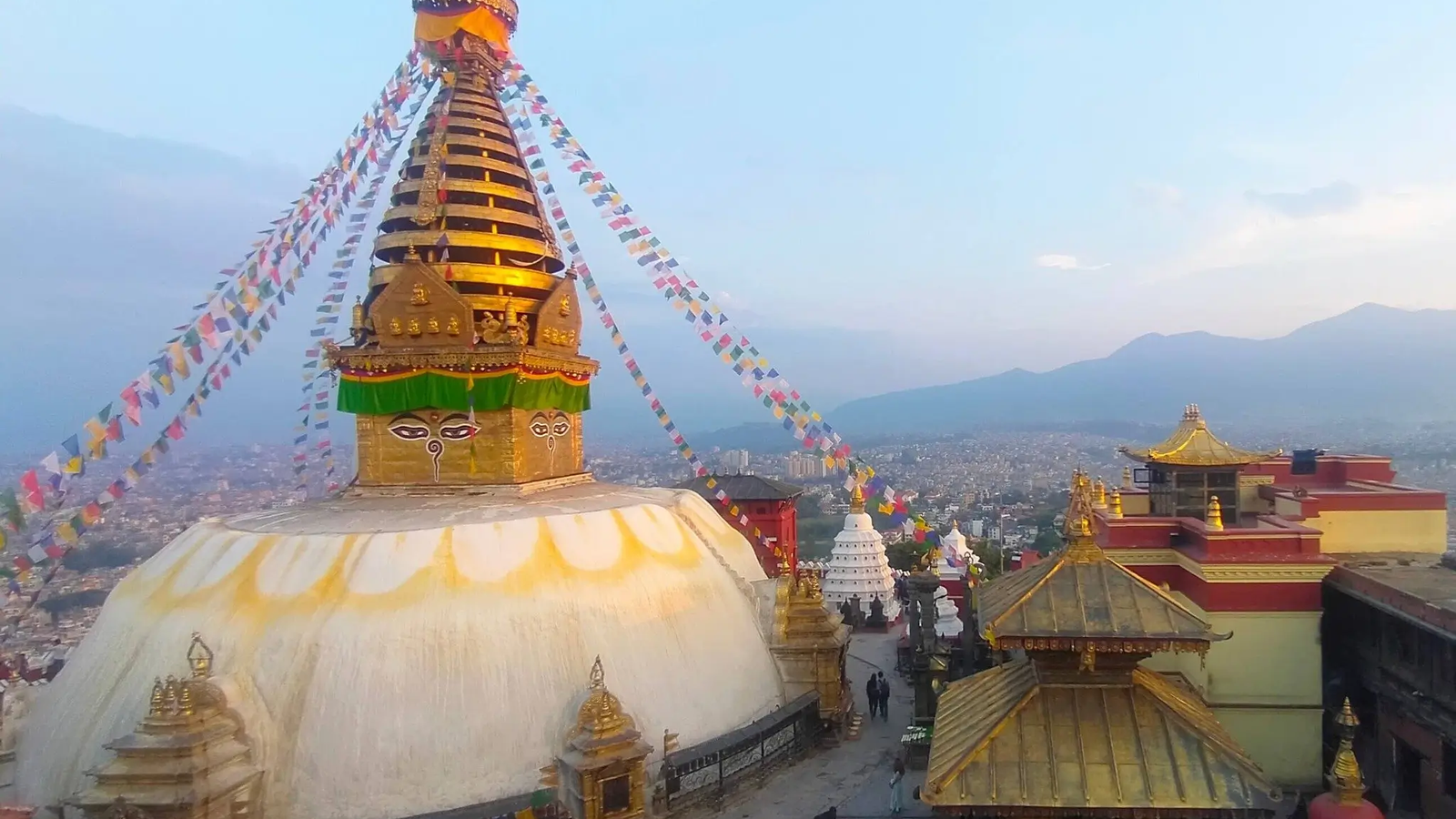 Panoramic Kathmandu View from Swayambhunath Monkey Temple