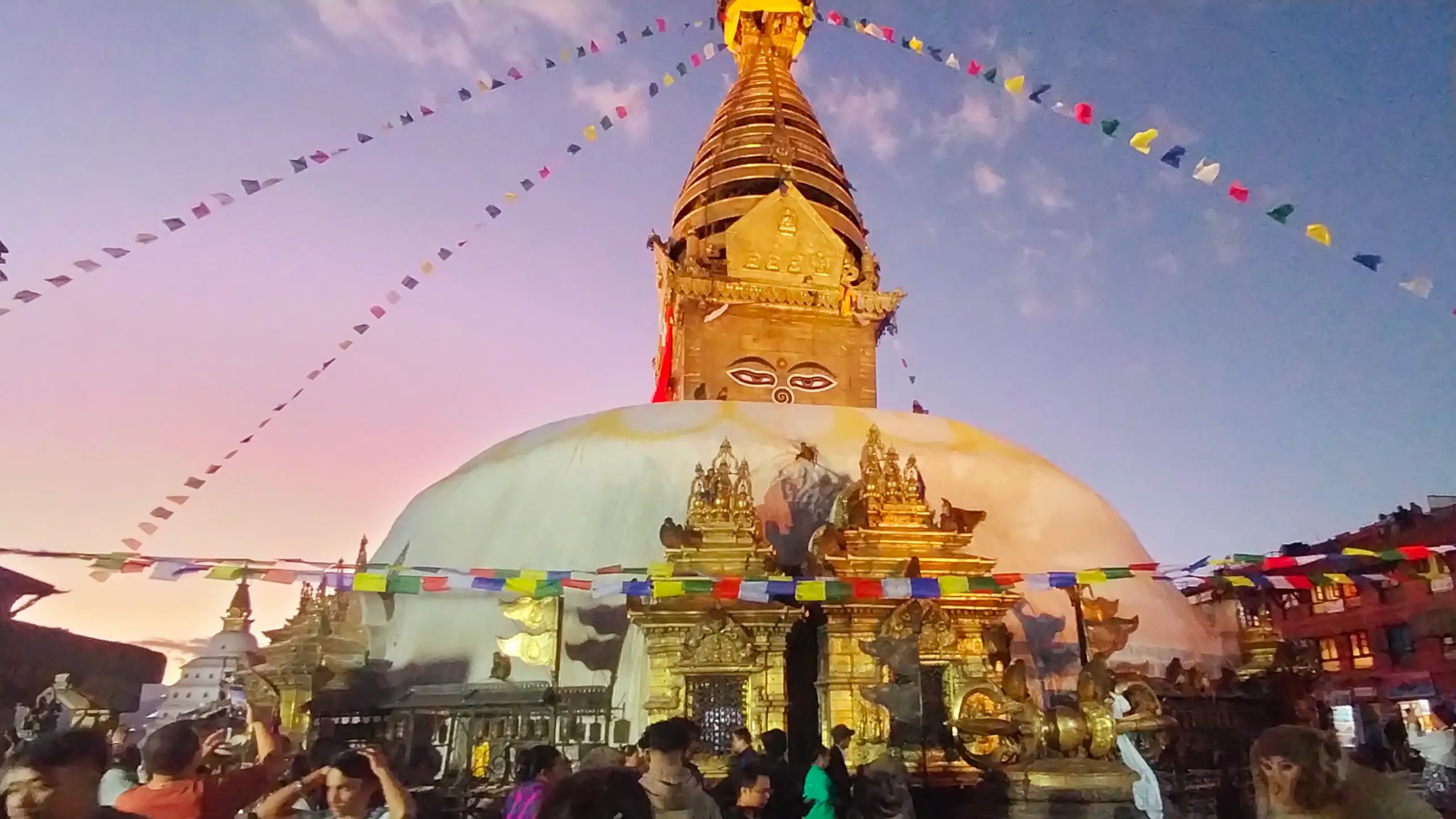 Swayambhunath Monkey Temple steps leading to hilltop stupa