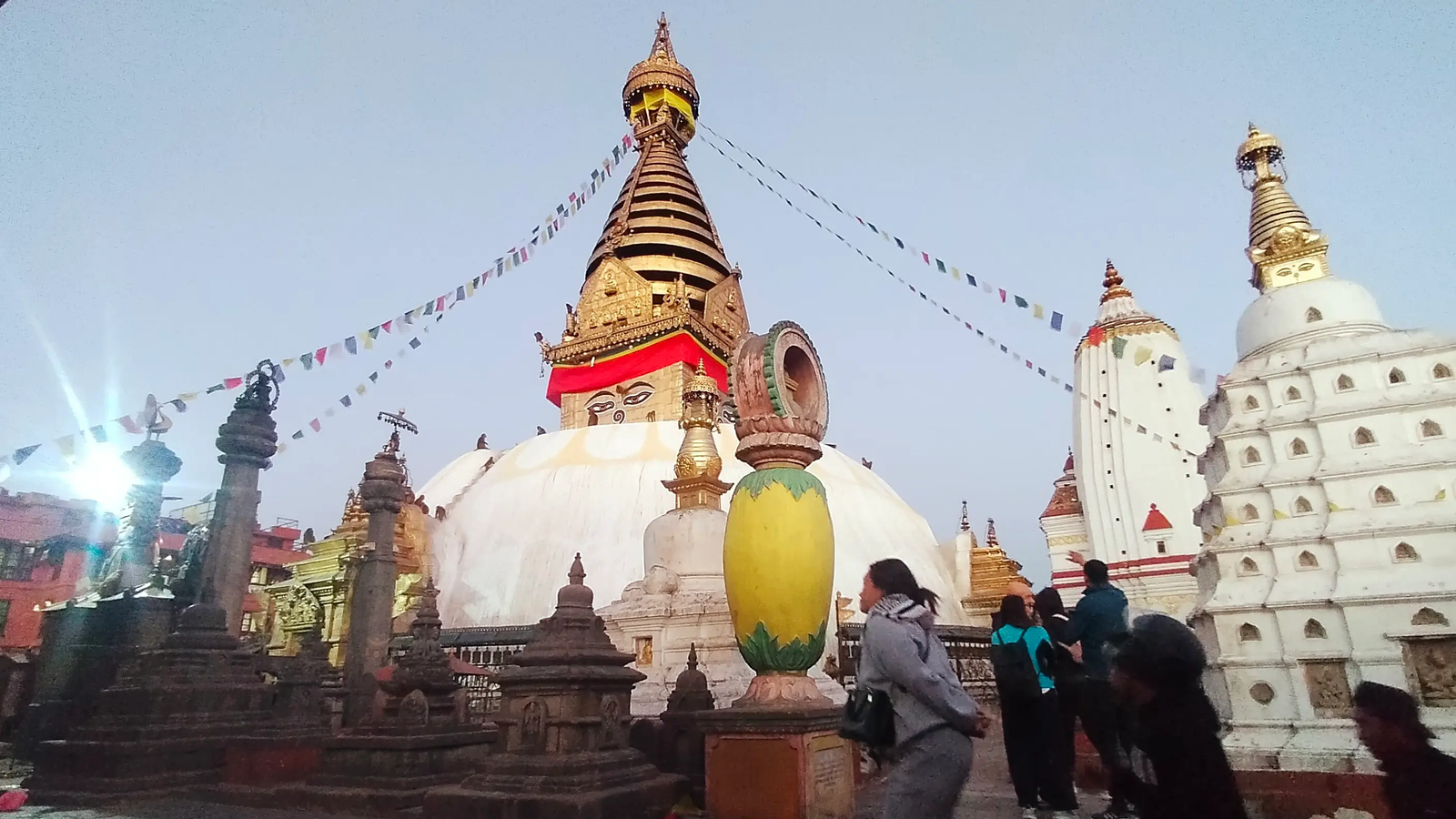 Swayambhunath historic stupa restored after 2015 earthquake repairs