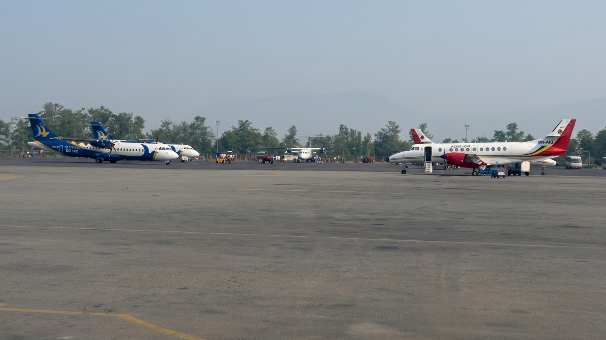 Tribhuvan International Airport,Kathmandu is the starting aviation hub for the Mera peak climbing.